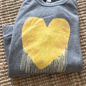Kerri Rosenthal Drenched in Love Drippy Heart Sweatshirt